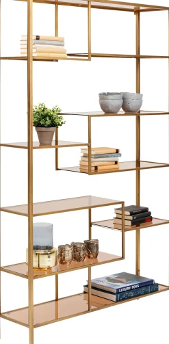 Sale KARE Design Regał Loft 115x195 cm złoty - KARE