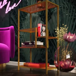 Fashion KARE Design Regał Loft 60x100 cm złoty - KARE