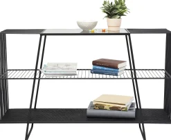 Outlet KARE Design Regał Mesh 120x78 cm czarny - KARE