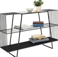 Outlet KARE Design Regał Mesh 120x78 cm czarny - KARE