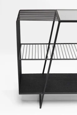 Outlet KARE Design Regał Mesh 120x78 cm czarny - KARE