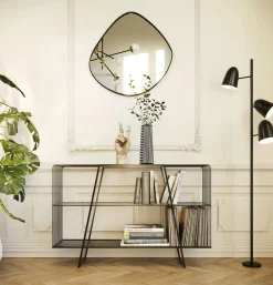 Outlet KARE Design Regał Mesh 120x78 cm czarny - KARE