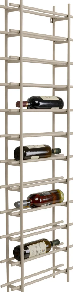 Sale KARE Design Regał na wino Cape Town greige 45x136cm - KARE