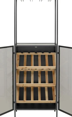 Fashion KARE Design Regał na wino Lisboa Bar Black 60x170cm - KARE