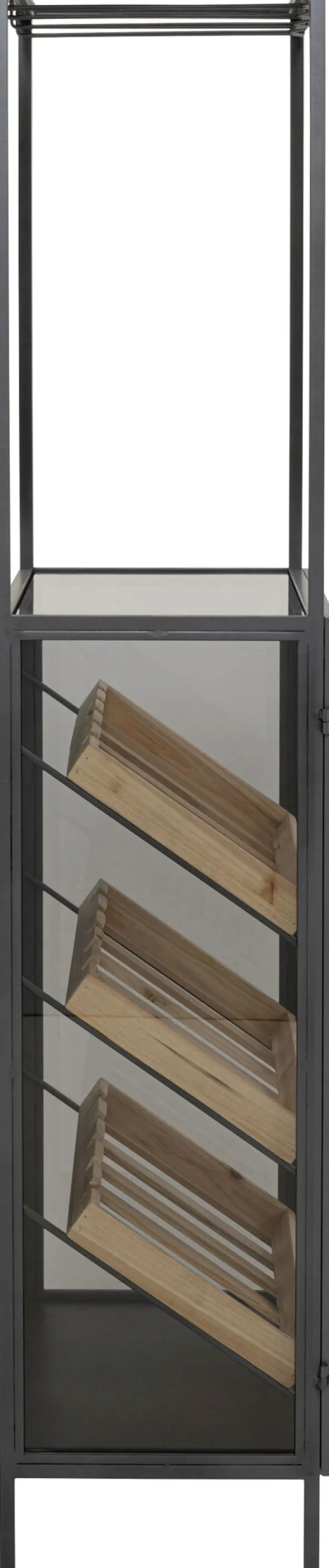 Fashion KARE Design Regał na wino Lisboa Bar Black 60x170cm - KARE