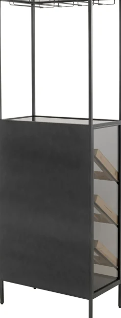 Fashion KARE Design Regał na wino Lisboa Bar Black 60x170cm - KARE
