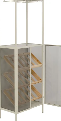 Outlet KARE Design Regał na wino Lisboa Bar Greige 60x170cm - KARE