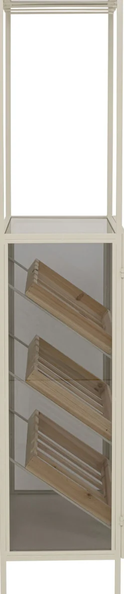 Outlet KARE Design Regał na wino Lisboa Bar Greige 60x170cm - KARE