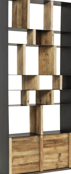 Clearance KARE Design Regał Storm 100x234 cm drewniano-metaliczny - KARE