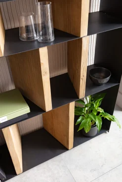 Outlet KARE Design Regał Storm 100x234 cm metaliczny - KARE