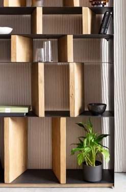 Outlet KARE Design Regał Storm 100x234 cm metaliczny - KARE