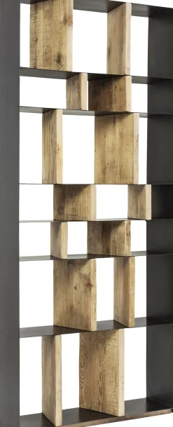 Outlet KARE Design Regał Storm 100x234 cm metaliczny - KARE