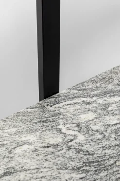 Discount KARE Design Regał z granitowymi półkami i czarnymi stalowymi nogami 120x180 cm - KARE