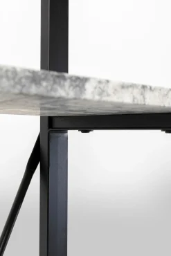 Discount KARE Design Regał z granitowymi półkami i czarnymi stalowymi nogami 120x180 cm - KARE