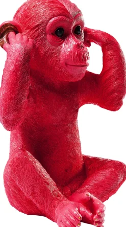 Discount KARE Design Skarbonka Monkey Kikazaru 24x35 cm czerwona - KARE
