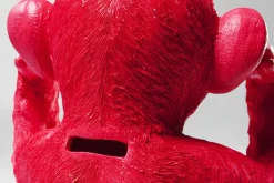 Discount KARE Design Skarbonka Monkey Kikazaru 24x35 cm czerwona - KARE