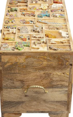 Online KARE Design Skrzynia z drewna mango motyw zwierzęcy kolorowy 81x47 cm - KARE