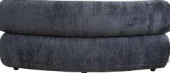 Discount KARE Design Sofa - moduł zaokrąglony tapicerka szaroniebieska 145 cm - KARE