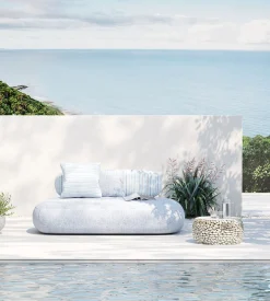 Outlet KARE Design Sofa Blue Marlin 2,5-osobowa outdoor niebieska - KARE