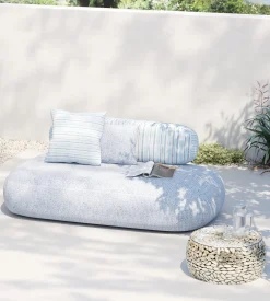 Outlet KARE Design Sofa Blue Marlin 2,5-osobowa outdoor niebieska - KARE