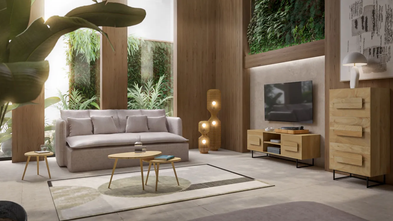 Best KARE Design Sofa Boheme 3,5-osobowa kremowa 230cm - KARE