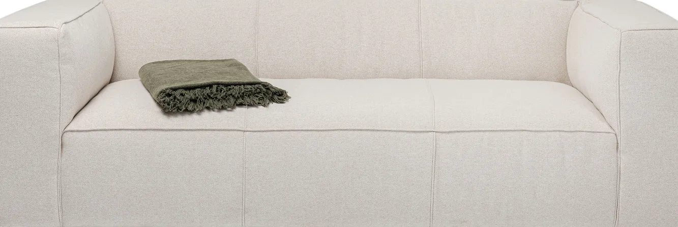 Online KARE Design Sofa Cubetto Cord 3 os. 220 cm kremowa - KARE