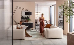 Online KARE Design Sofa Cubetto Cord 3 os. 220 cm kremowa - KARE