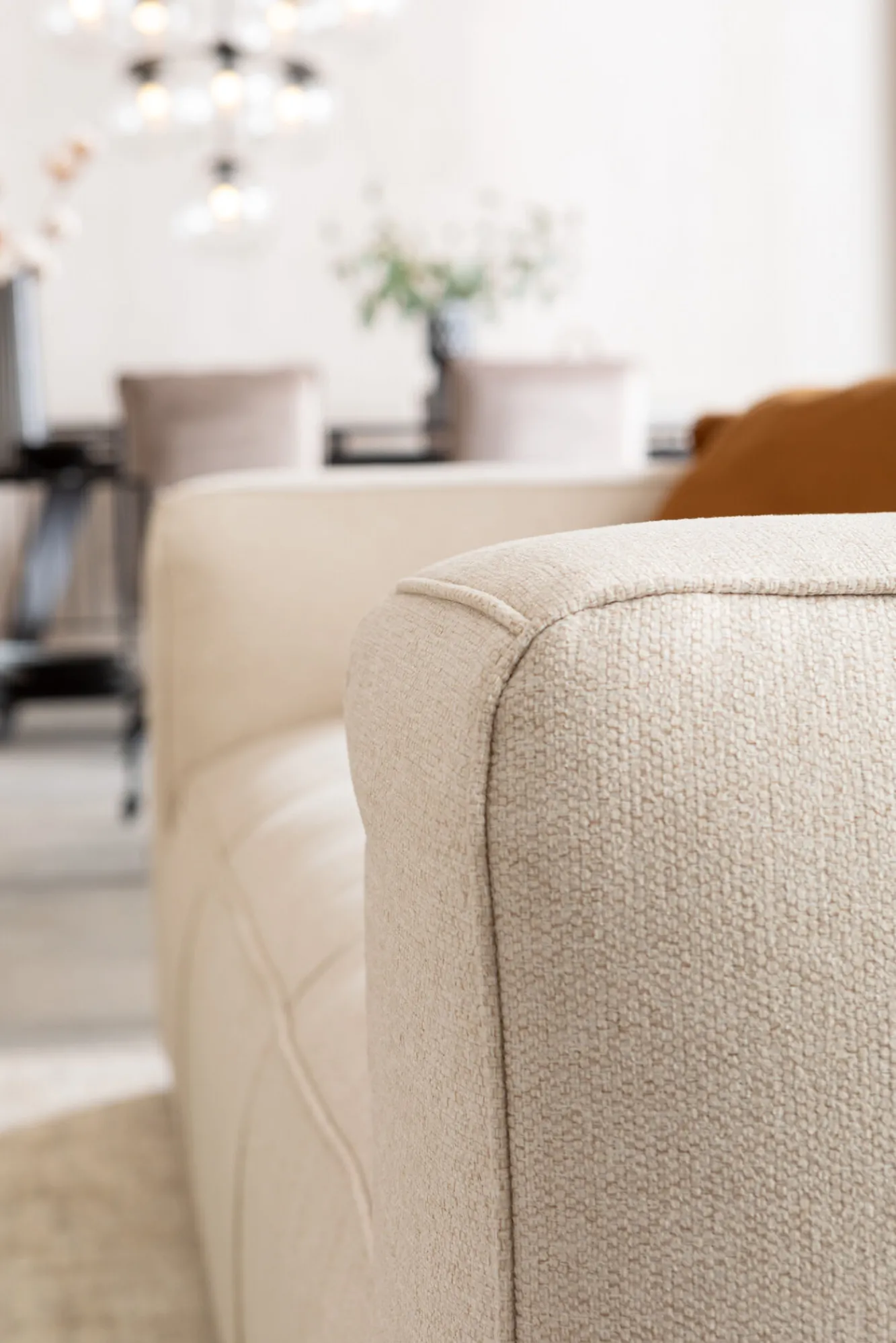 Online KARE Design Sofa Cubetto Cord 3 os. 220 cm kremowa - KARE