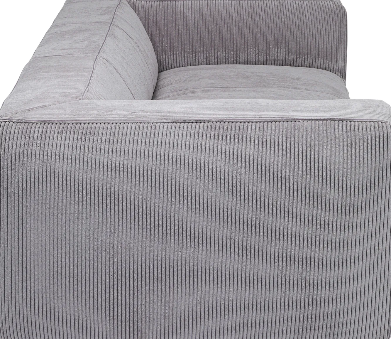 Hot KARE Design Sofa Cubetto Cord 3 os. 220 cm jasnoszara - KARE