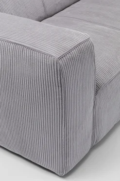 Hot KARE Design Sofa Cubetto Cord 3 os. 220 cm jasnoszara - KARE