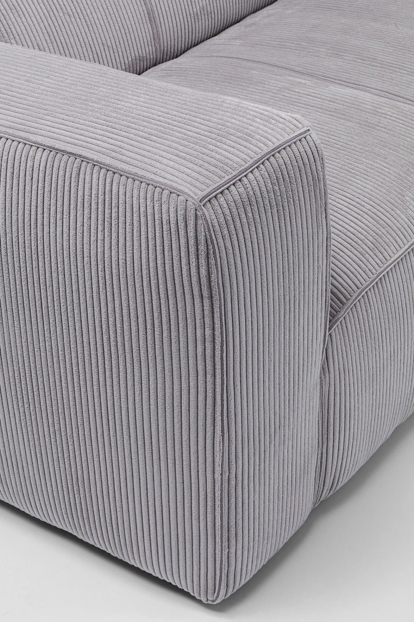 Hot KARE Design Sofa Cubetto Cord 3 os. 220 cm jasnoszara - KARE