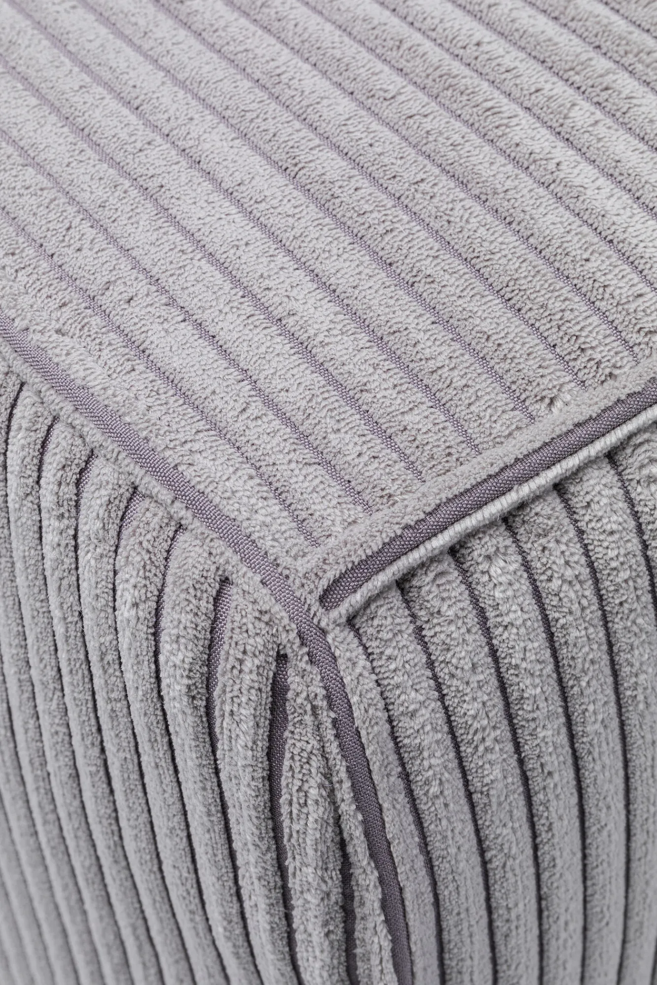 Hot KARE Design Sofa Cubetto Cord 3 os. 220 cm jasnoszara - KARE