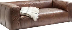 Sale KARE Design Sofa Cubetto 220x67 cm brązowa skóra naturalna - KARE