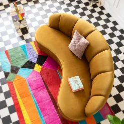 Hot KARE Design Sofa Dschinn 233x81 cm brązowa - KARE