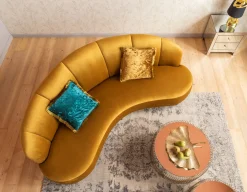 Hot KARE Design Sofa Dschinn 233x81 cm brązowa - KARE