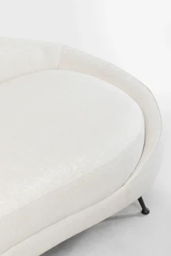 Best KARE Design Sofa duża do salonu offwhite nogi czarne stalowe 270 cm - KARE