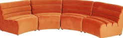 Fashion KARE Design Sofa Element Wave 83x109 cm pomarańczowa - KARE