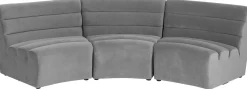 Outlet KARE Design Sofa Element Wave 84x91 cm szara - KARE