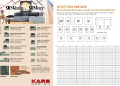 Discount KARE Design Sofa Infinity Elements 120x70 cm szara - KARE