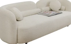 Online KARE Design Sofa kremowa 3-osobowa tkanina boucle 225 cm - KARE