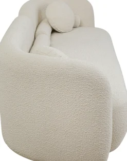 Online KARE Design Sofa kremowa 3-osobowa tkanina boucle 225 cm - KARE