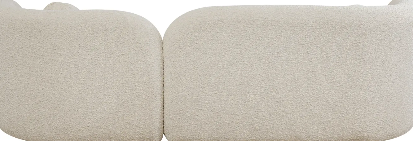 Online KARE Design Sofa kremowa 3-osobowa tkanina boucle 225 cm - KARE