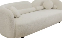 Online KARE Design Sofa kremowa 3-osobowa tkanina boucle 225 cm - KARE
