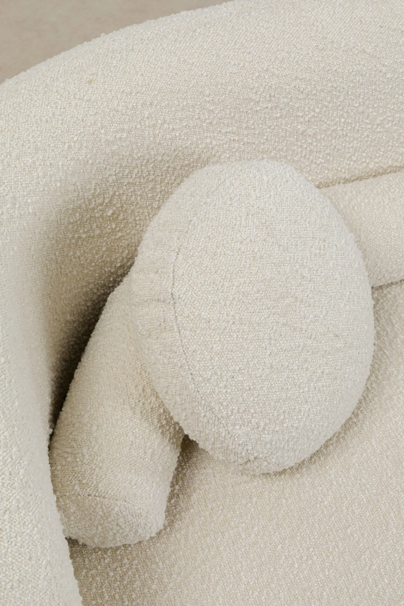 Online KARE Design Sofa kremowa 3-osobowa tkanina boucle 225 cm - KARE