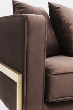 Discount KARE Design Sofa Loft 226x70 cm brązowa - KARE