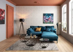 New KARE Design Sofa Lullaby 222x70 cm petrol - KARE