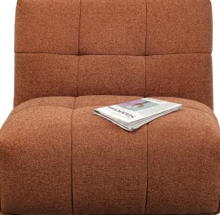 Clearance KARE Design Sofa modułowa 1 element pikowana brązowa 89 cm - KARE