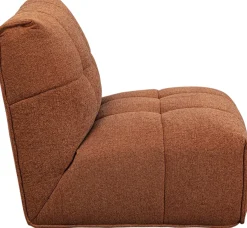 Clearance KARE Design Sofa modułowa 1 element pikowana brązowa 89 cm - KARE