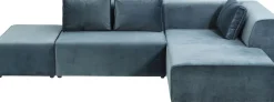 Online KARE Design Sofa modułowa Infinity Velvet Ocean 306x182 cm niebieska prawa - KARE