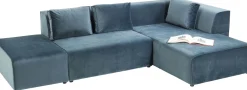 Online KARE Design Sofa modułowa Infinity Velvet Ocean 306x182 cm niebieska prawa - KARE